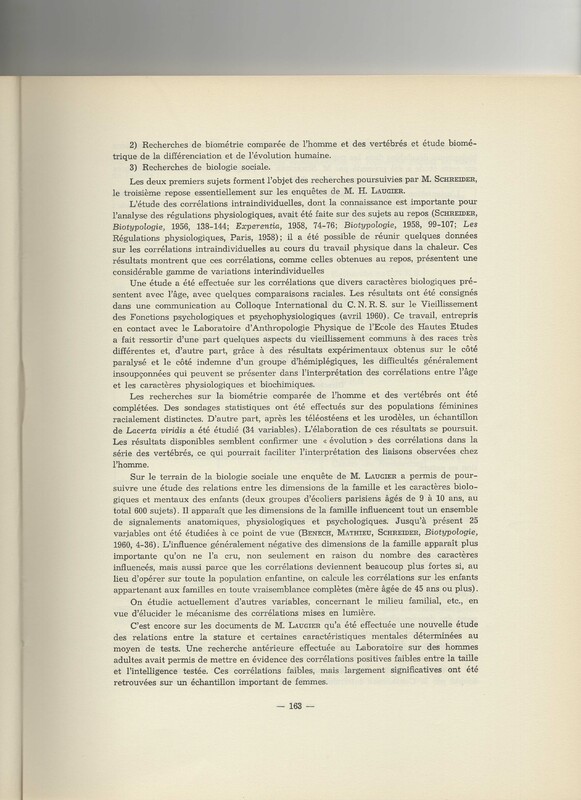 Rapport CNRS 1959-1960 Rapport CNRS 1959-1960