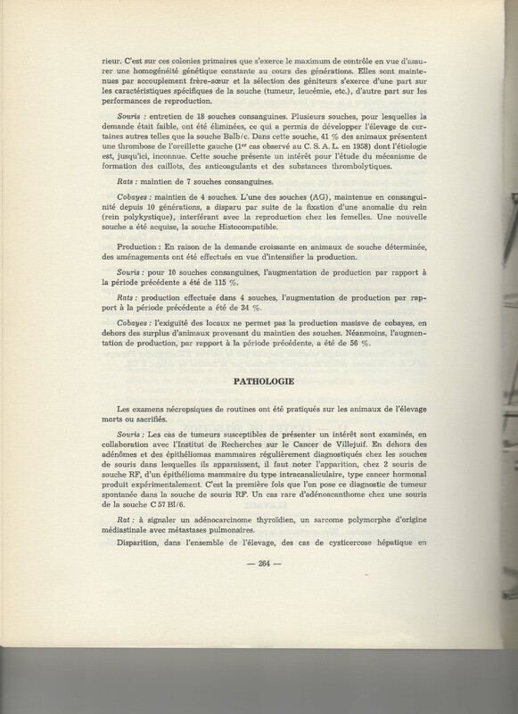 Rapport CNRS 1961-1962