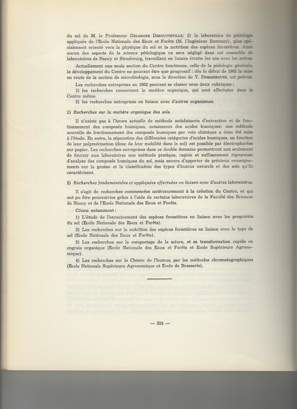 Rapport CNRS 1961-1962