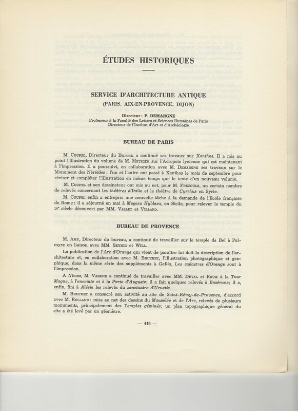Rapport CNRS 1961-1962