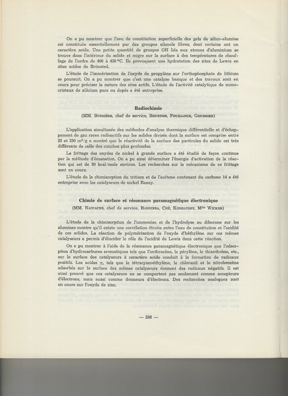 Rapport CNRS 1964-1965 Rapport CNRS 1964-1965