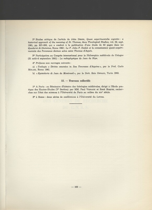 Rapport CNRS 1961-1962