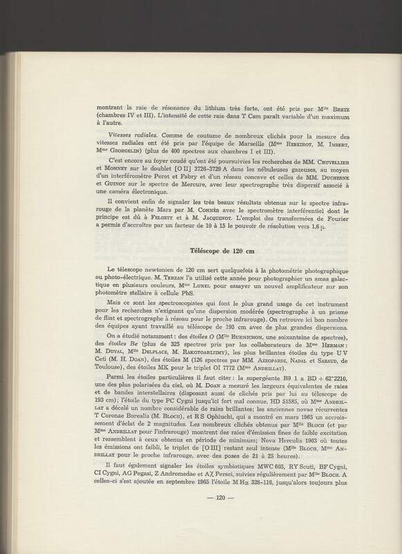 Rapport CNRS 1964-1965 Rapport CNRS 1964-1965