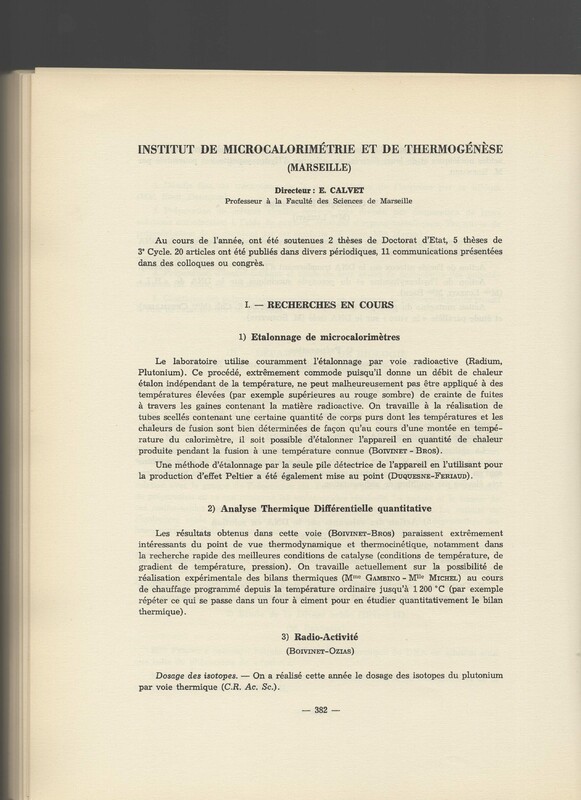 Rapport CNRS 1962-1963 Rapport CNRS 1962-1963