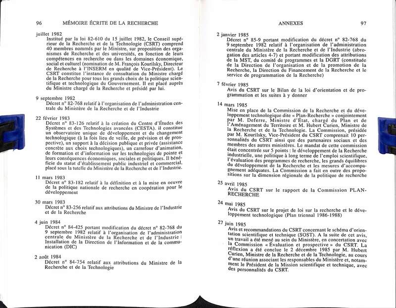 Cahiers pour l'histoire de la recherche 1 Cahiers pour l'histoire de la recherche 1