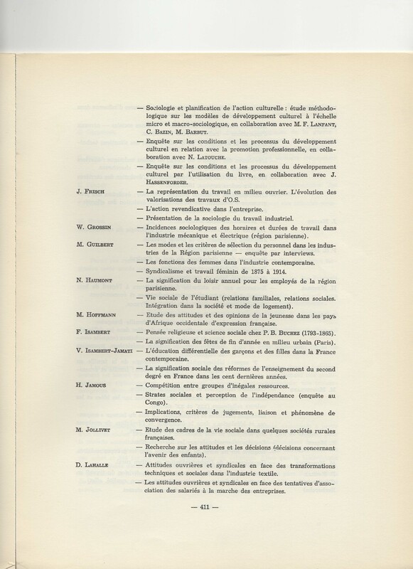 Rapport CNRS 1961-1962