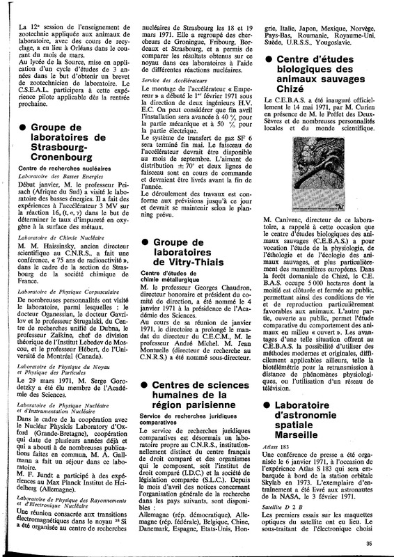 Le courrier du CNRS 1 Le courrier du CNRS 1