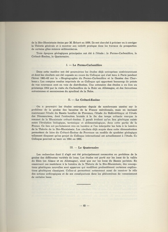 Rapport CNRS 1961-1962