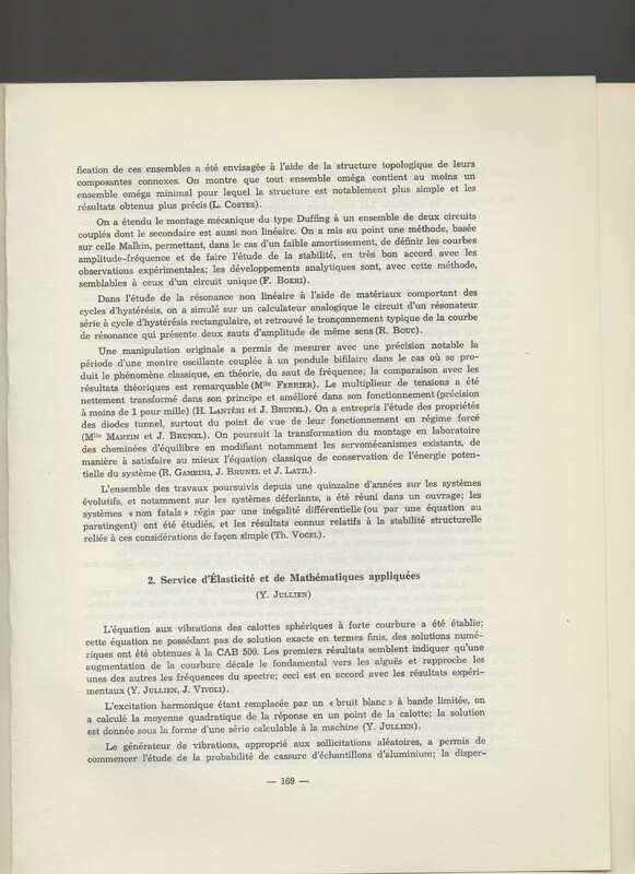Rapport CNRS 1964-1965 Rapport CNRS 1964-1965