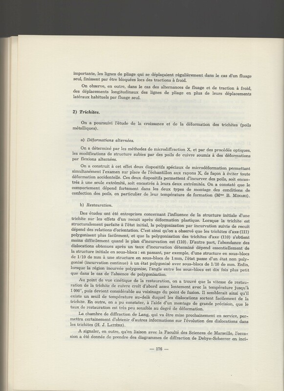 Rapport CNRS 1964-1965 Rapport CNRS 1964-1965