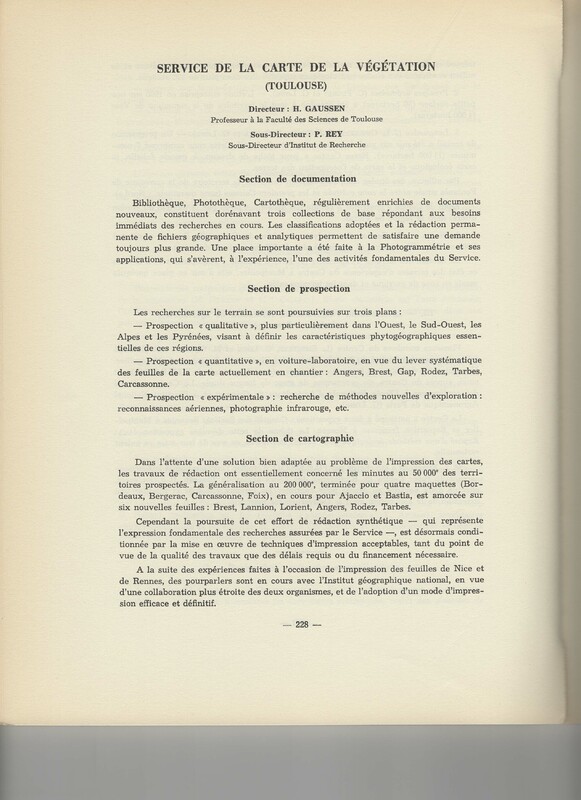 Rapport CNRS 1960-1961 Rapport CNRS 1960-1961