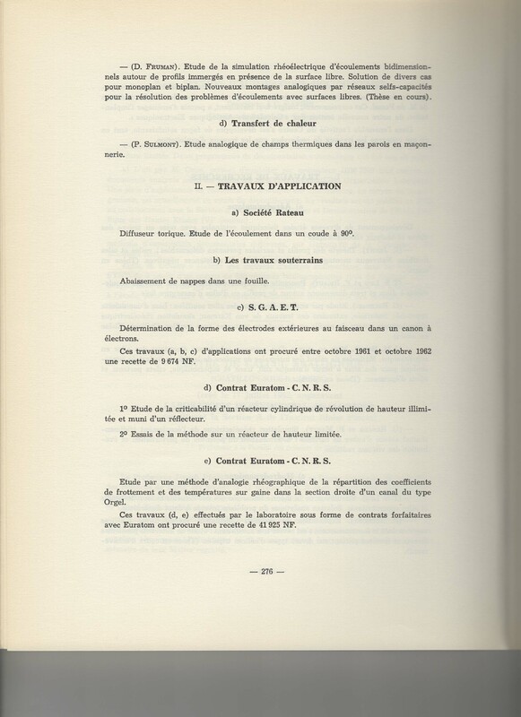 Rapport CNRS 1961-1962