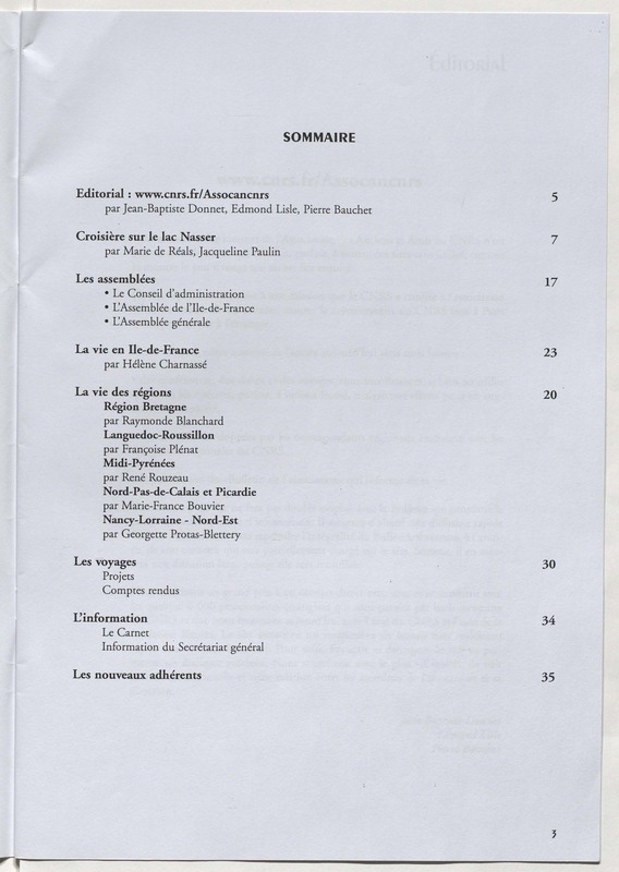 Bulletin de l'Association des anciens et des amis du CNRS n°29 Bulletin de l'Association des anciens et des amis du CNRS n°29