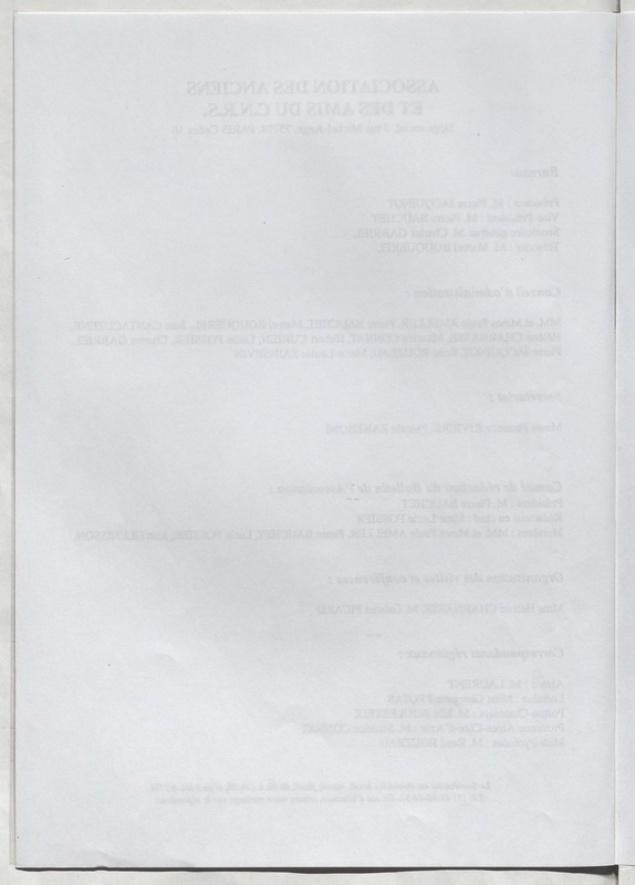 Bulletin de l'Association des anciens et des amis du CNRS n°9