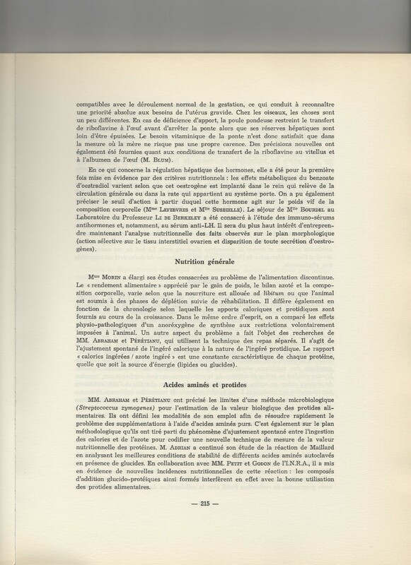 Rapport CNRS 1961-1962