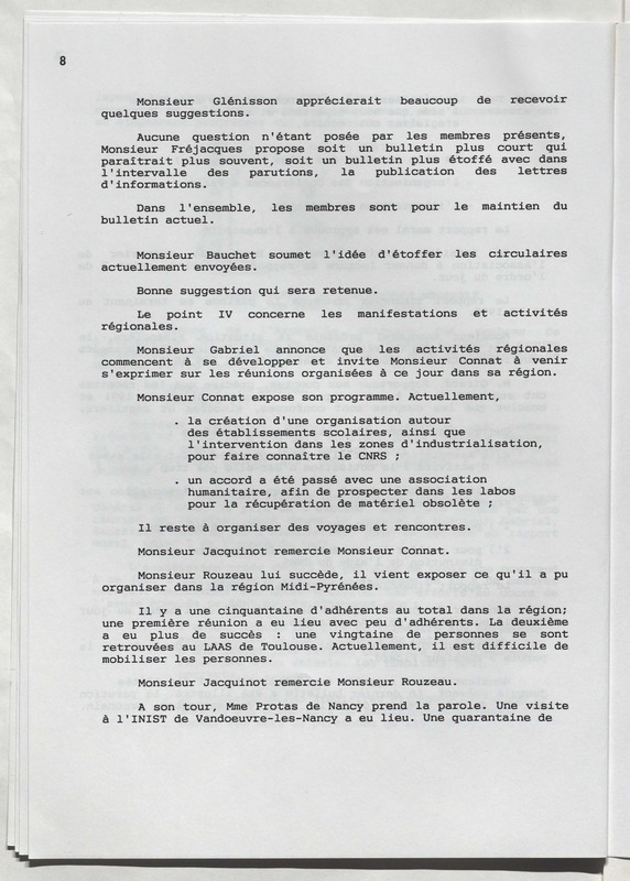 Bulletin de l'Association des anciens et des amis du CNRS n°4 Bulletin de l'Association des anciens et des amis du CNRS n°4