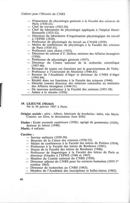 Cahiers pour l'histoire du CNRS 4 Cahiers pour l'histoire du CNRS 4