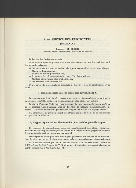 Rapport CNRS 1961-1962