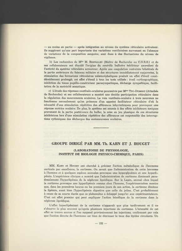 Rapport CNRS 1961-1962