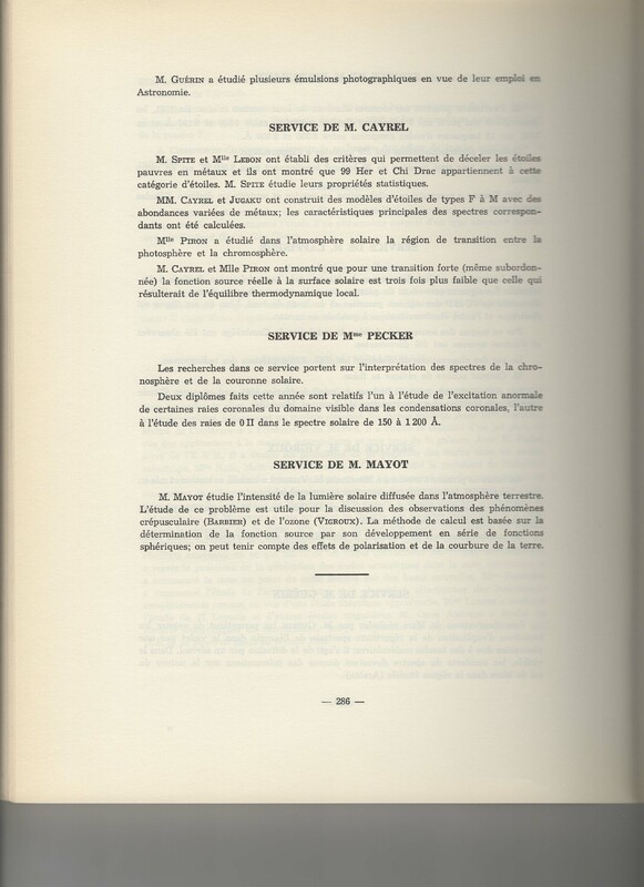 Rapport CNRS 1961-1962