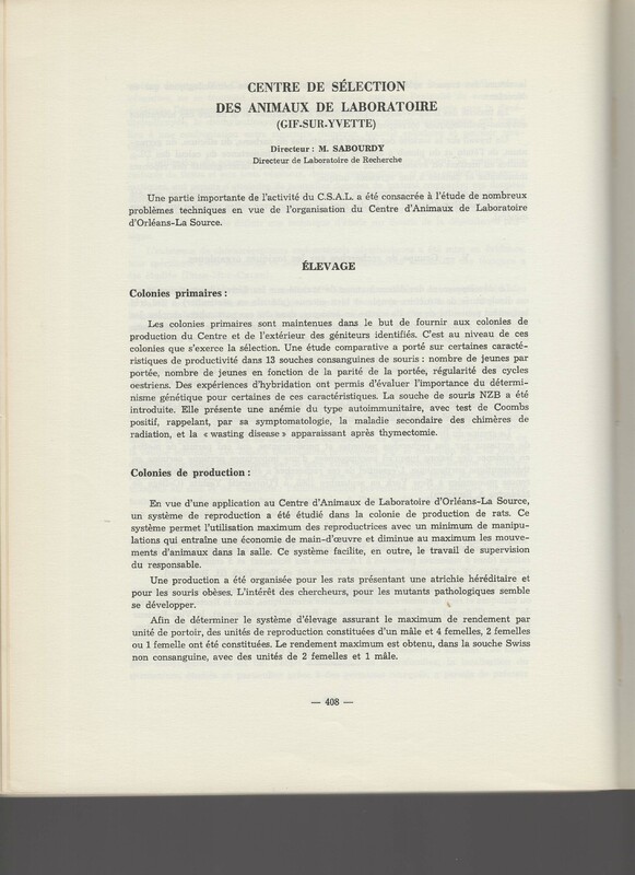Rapport CNRS 1964-1965 Rapport CNRS 1964-1965