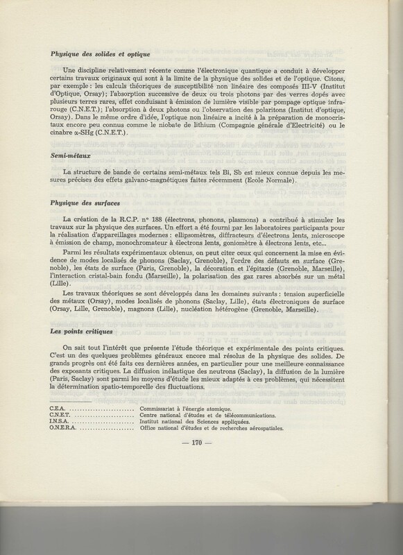 Rapport CNRS 1969 Rapport CNRS 1969