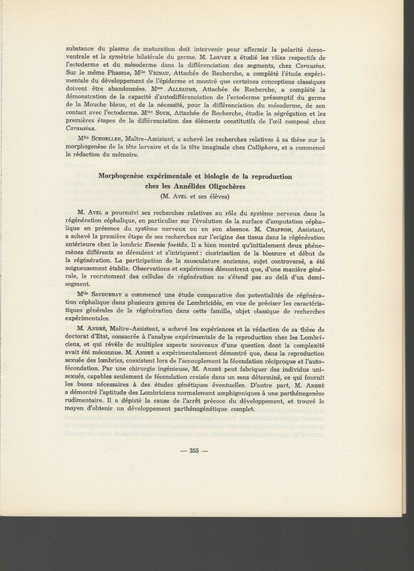 Rapport CNRS 1961-1962