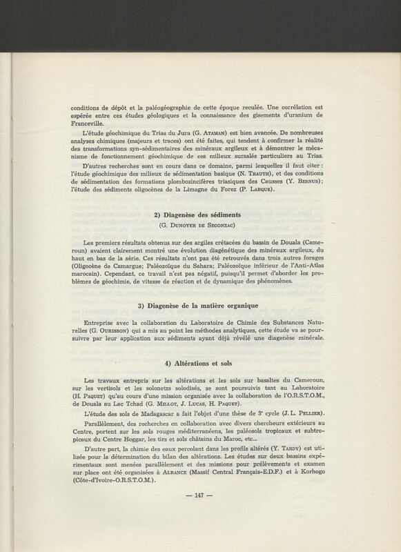Rapport CNRS 1964-1965 Rapport CNRS 1964-1965