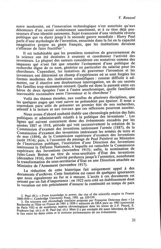 Cahiers pour l'histoire du CNRS 3