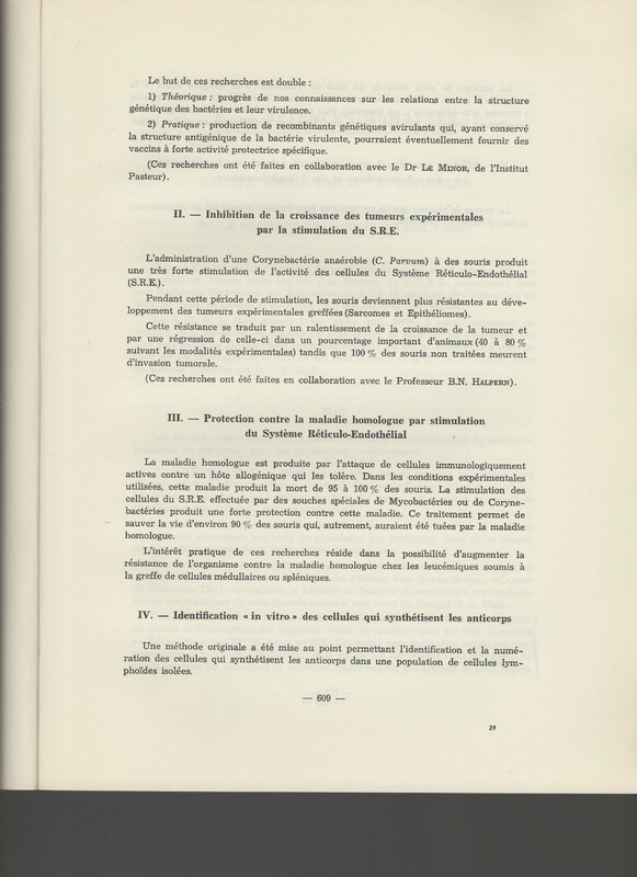 Rapport CNRS 1964-1965 Rapport CNRS 1964-1965