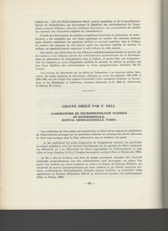 Rapport CNRS 1964-1965 Rapport CNRS 1964-1965