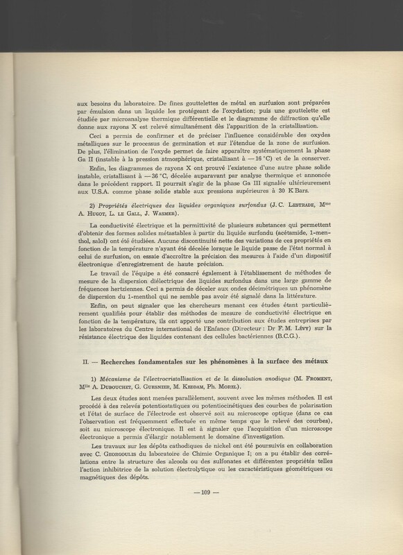 Rapport CNRS 1962-1963 Rapport CNRS 1962-1963