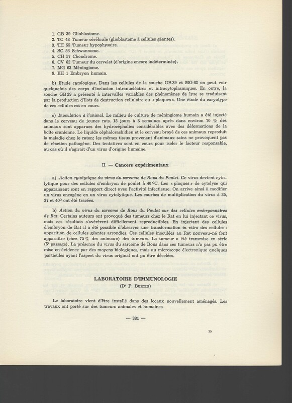 Rapport CNRS 1961-1962