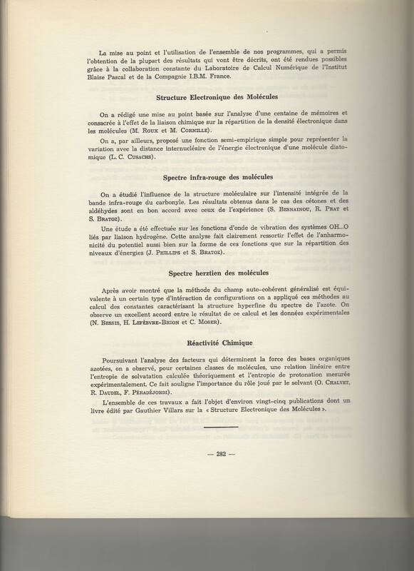 Rapport CNRS 1961-1962