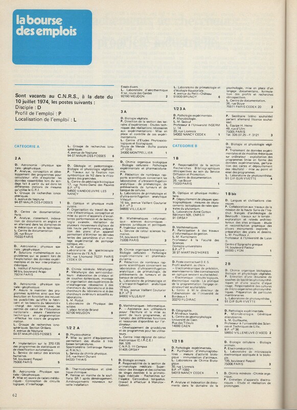 Le courrier du CNRS 13 Le courrier du CNRS 13