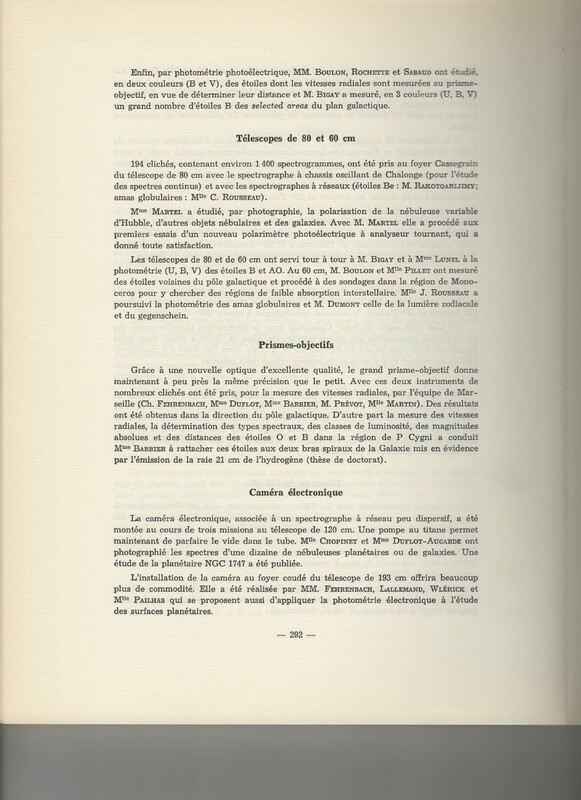 Rapport CNRS 1961-1962