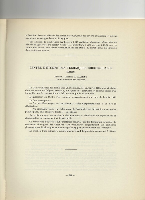 Rapport CNRS 1960-1961 Rapport CNRS 1960-1961