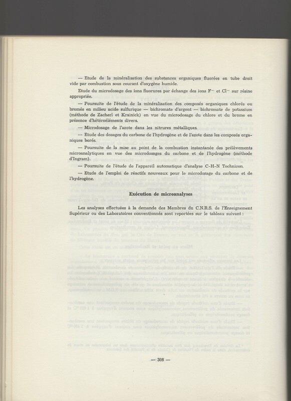 Rapport CNRS 1964-1965 Rapport CNRS 1964-1965
