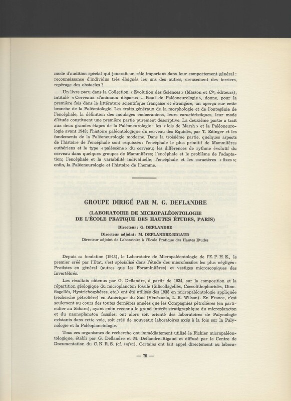 Rapport CNRS 1961-1962