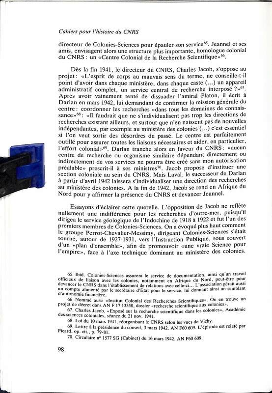 Cahiers pour l'histoire du CNRS 10 Cahiers pour l'histoire du CNRS 10
