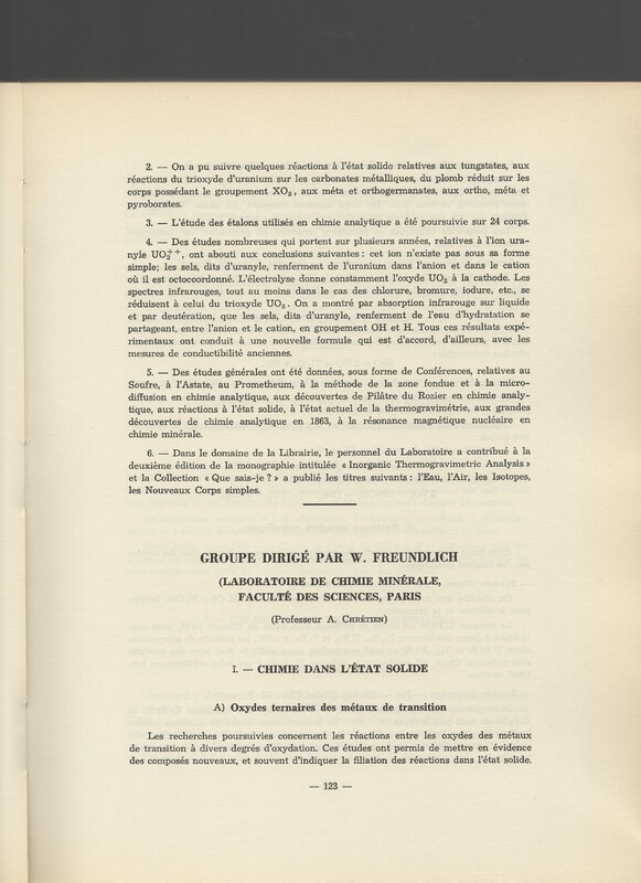 Rapport CNRS 1962-1963 Rapport CNRS 1962-1963