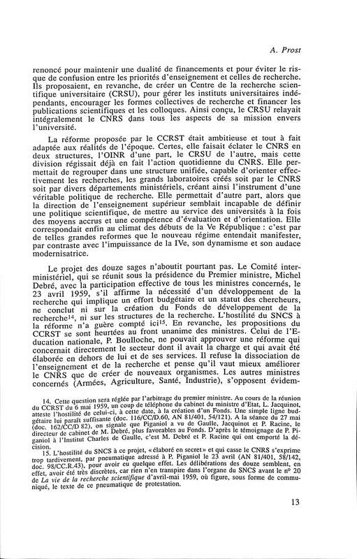Cahiers pour l'histoire du CNRS 9 Cahiers pour l'histoire du CNRS 9