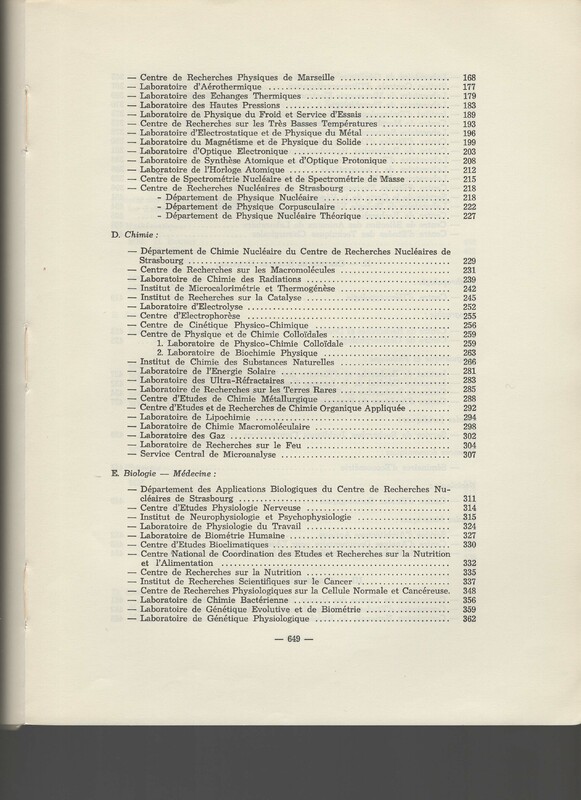 Rapport CNRS 1964-1965 Rapport CNRS 1964-1965