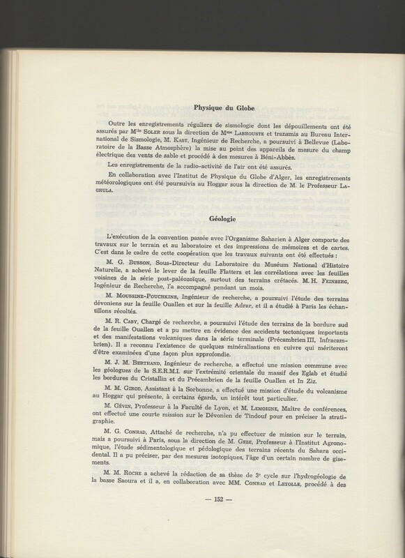 Rapport CNRS 1964-1965 Rapport CNRS 1964-1965