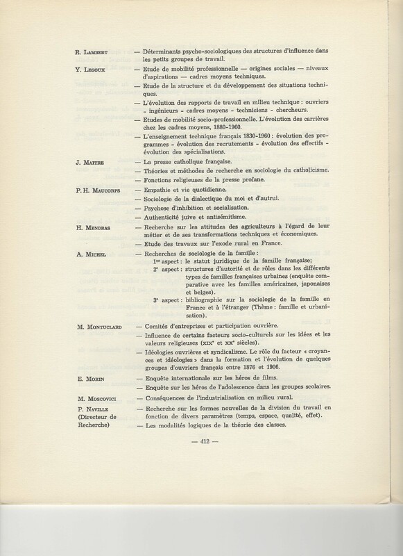 Rapport CNRS 1961-1962