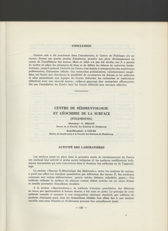 Rapport CNRS 1964-1965 Rapport CNRS 1964-1965