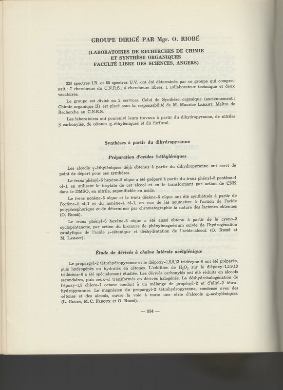 Rapport CNRS 1964-1965 Rapport CNRS 1964-1965