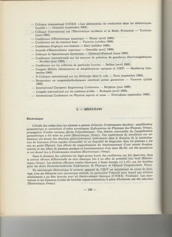 Rapport CNRS 1968 Rapport CNRS 1968