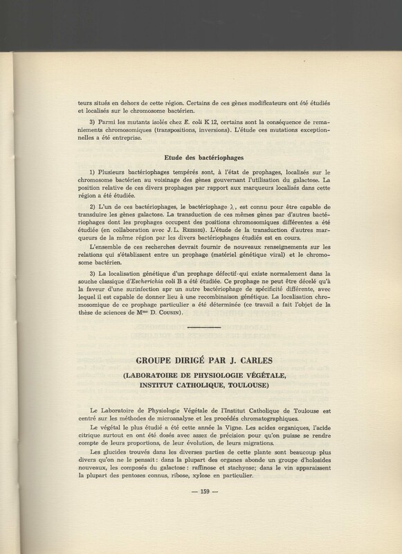 Rapport CNRS 1962-1963