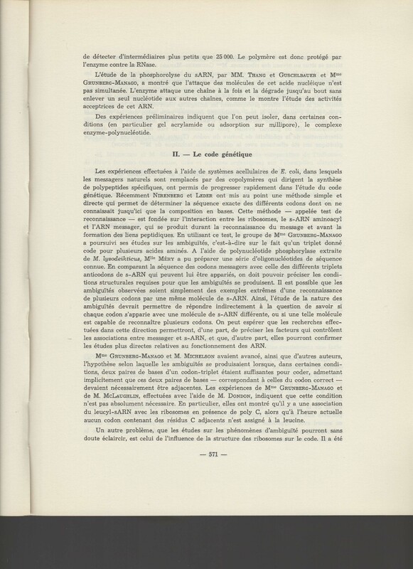 Rapport CNRS 1964-1965 Rapport CNRS 1964-1965